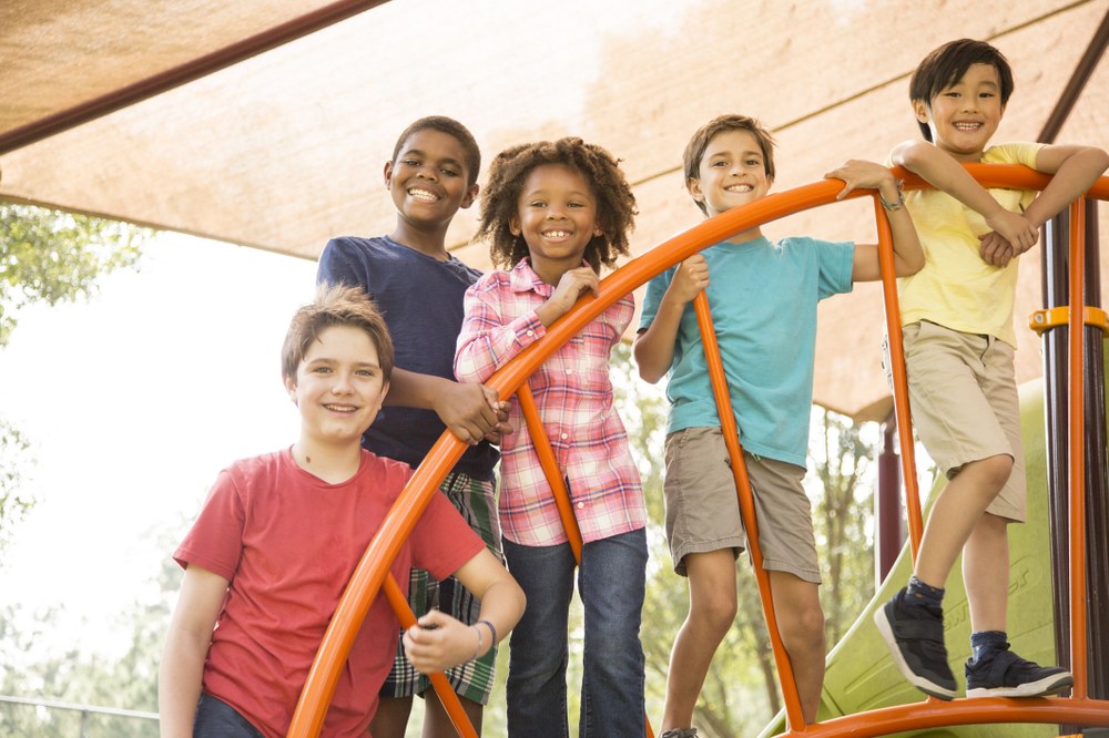 Keeping Your Cool: Heat Awareness and Solutions Young children in a shaded playground