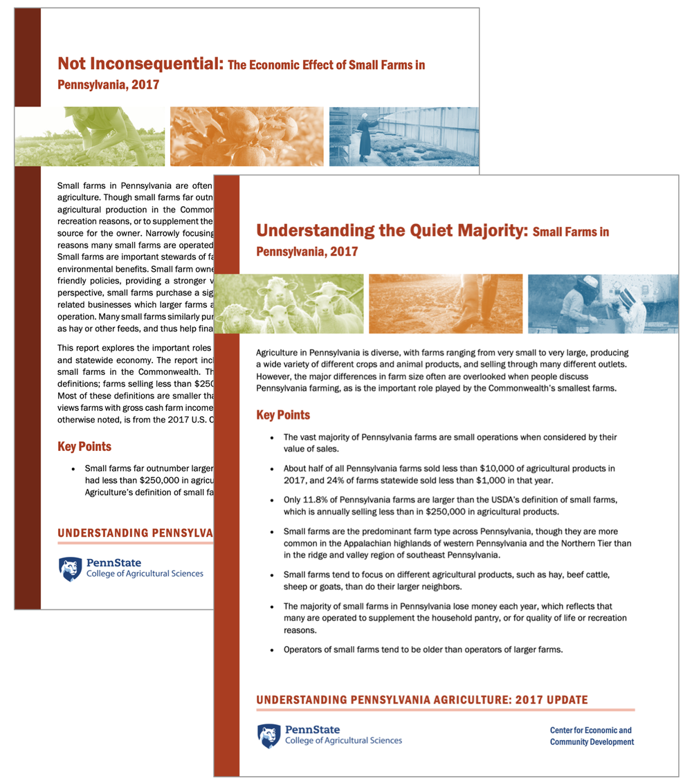 Short report: Small Farms in Pennsylvania in 2017